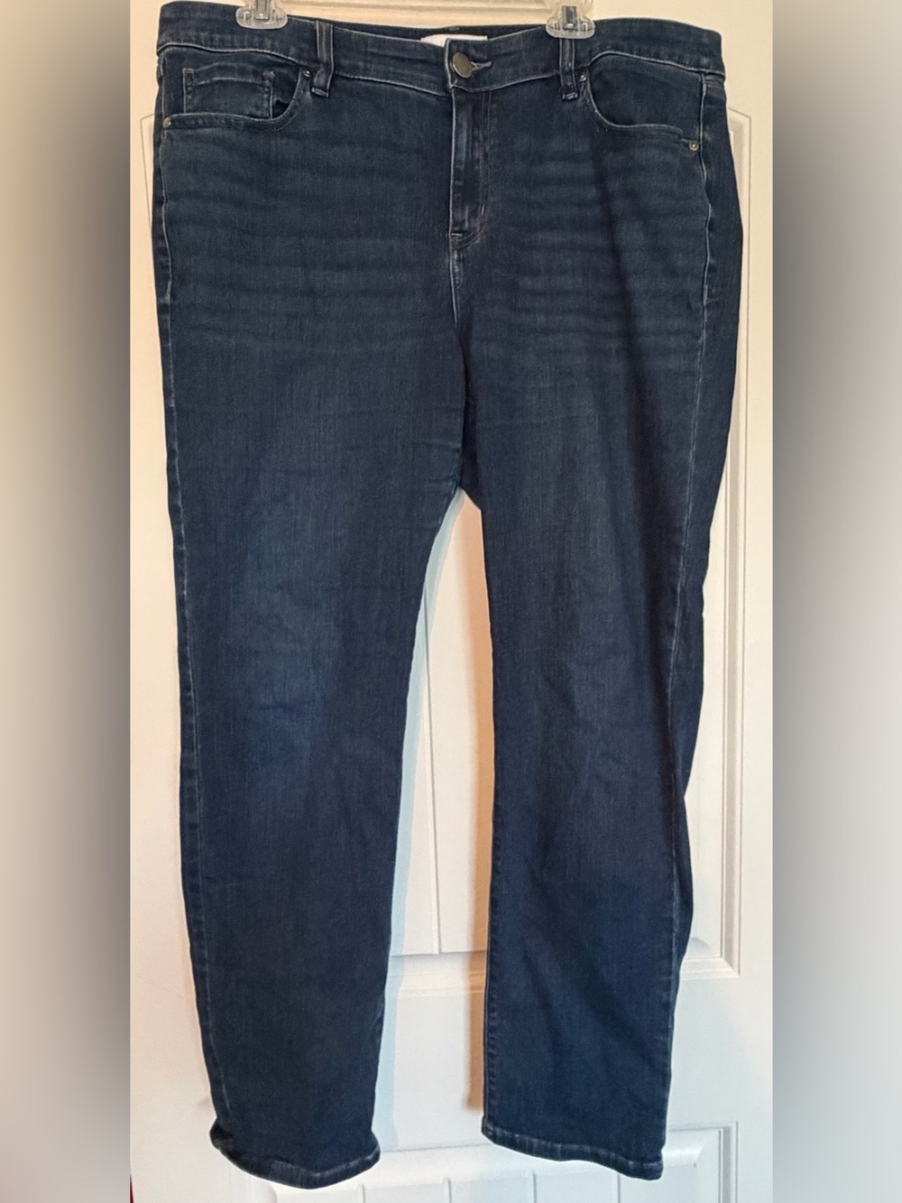 Lane Bryant Dark Wash Straight Leg Jeans
